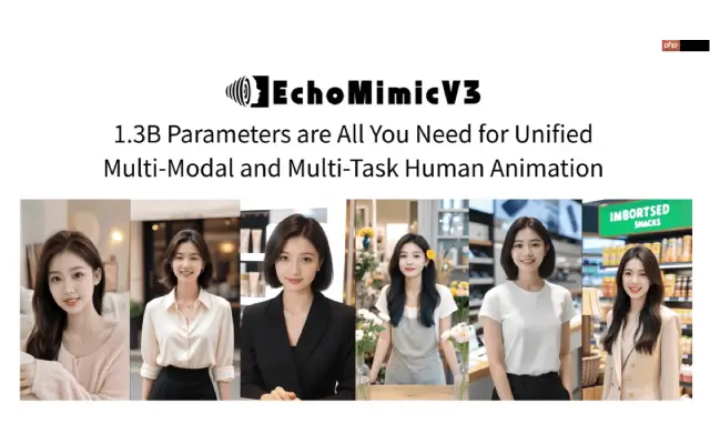 EchoMimicV3— 蚂蚁集团推出的多模态数字人视频生成框架