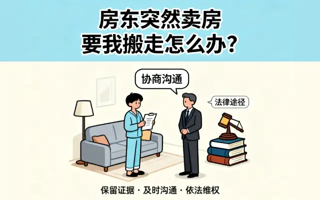 房东突然卖房要我搬走怎么办？基于租赁合同的权益维护教程