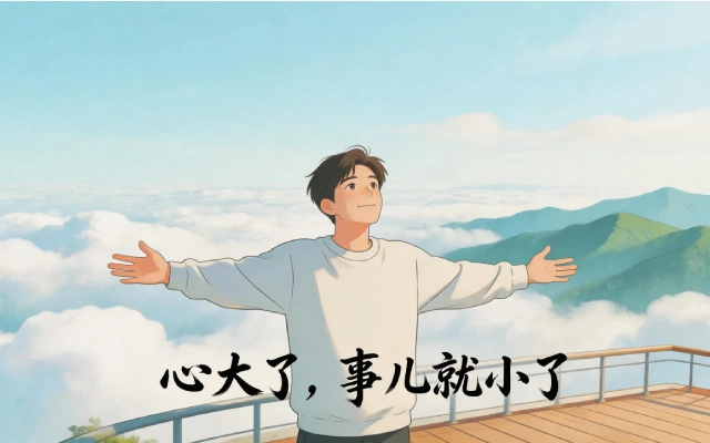 心大了，事儿就小了