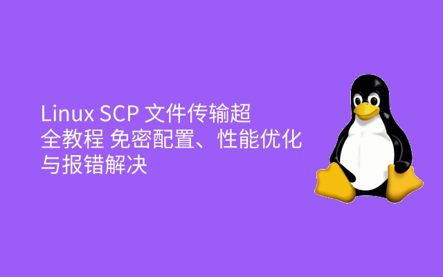 Linux SCP 文件传输超全教程 免密配置、性能优化与报错解决